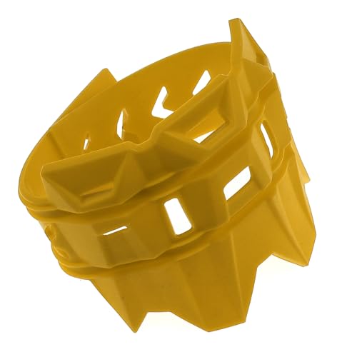 Motorcycle Universal Exhaust Heat Shield Cover Muffler Pipe Guard Leg Anti Hot Silencer Guard Anti-scalding Protector Ring For Muffler Tailpipe（Yellow） - color: Yellow
