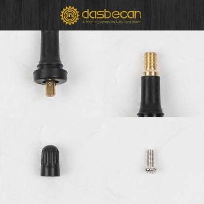 Dasbecan 100pcs 17-20008 TPMS Snap-in Tire Pressure Sensor Valve Stem