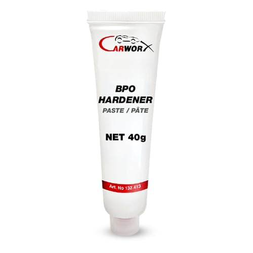 BPO Hardener, Body Filler Hardener - Pink Cream Catalyst for Flex Filler, Plastic Body Filler, Automotive Refinishing, 40 g