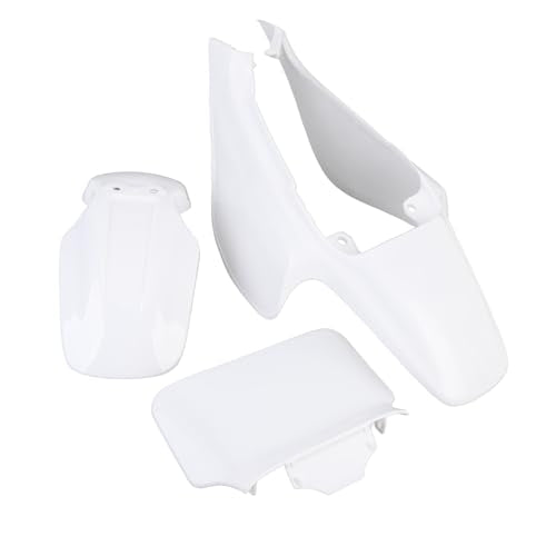 Plastic Mudguard Fairing Kit Pure White Front Mudguard Number Plate Body Panel Body Work Kit for Honda Mini Pit Monkey