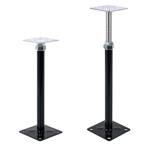 2-Pack Mini Screw Jacks, Floor Straightener, Adjust & Lift Supports, Level Floor Jacks, Post 12" to 16" - size: 12-16 inch
