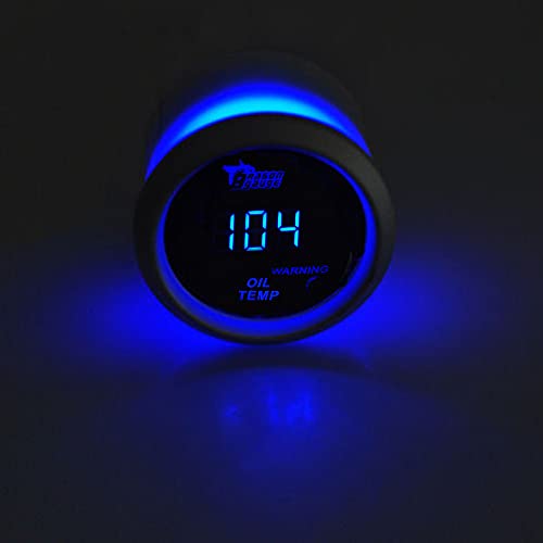 ESUPPORT Car 2" 52mm Digital Oil Temp Gauge Temperature Meter Fahrenheit - color: Oil Temp F Gauge
