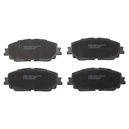 TRQ Front and Rear Brake Pad Set Ceramic Hardware - color: Ceramic, size: BFA82292