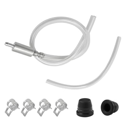 Brake Bleeder Hose, One Way Check Valve Clutch Bleeding Tool for Car, with Caps - color: With Caps