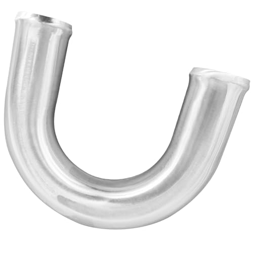 3" (76mm) OD 180 Degree Aluminum Alloy Tube Intercooler Pipe 23.5in (600mm) Length Air Intake Tube Aluminum Intercooler Pipe Aluminum Pipe Tube Brushed Finish Silver - size: L: 23.62"(600mm) 180 degree