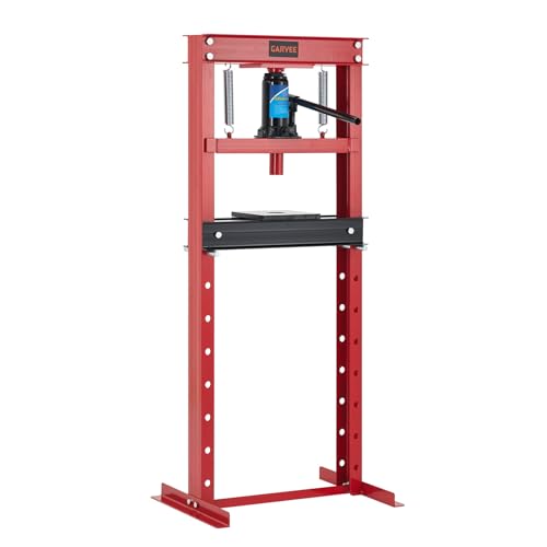 Garvee 12 Ton H-Frame Hydraulic Shop Press - color: Red, size: 12Ton