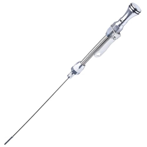 Stainless Steel Flexible Engine Oil Dipstick Compatible with Pre-79 Early (1955-1979) SBC Chevy 265 283 327 350