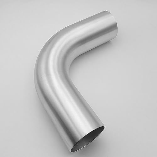AC PERFORMANCE 2.75" 90° Degree Aluminum Elbow Intercooler Air Intake Tube - color: Silver 90, size: 2.75" (70mm)