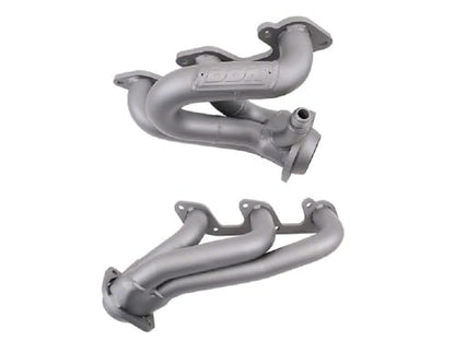 BBK Performance 4010 Headers, Short, 1.625 in Primary, Stock Collector Flange, Gaskets/Hardware Included, Steel, Titanium Ceramic, Compatible with Ford V6 / Ford Mustang 2005-10, Pair
