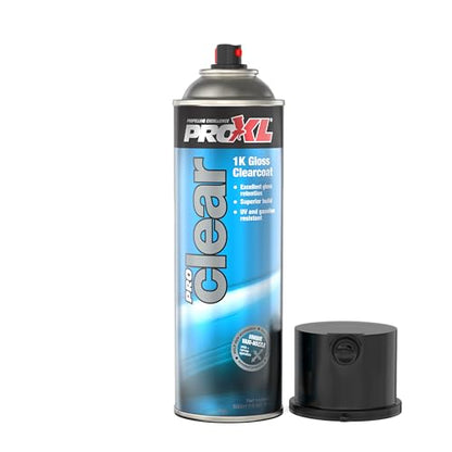 ProXL ProClear Clear Coat Aerosol – 500ml Ultra Gloss Clear Coat | Fast Drying | Excellent Flow & Levelling | UV Resistant | Ideal for Spot & Panel Repairs