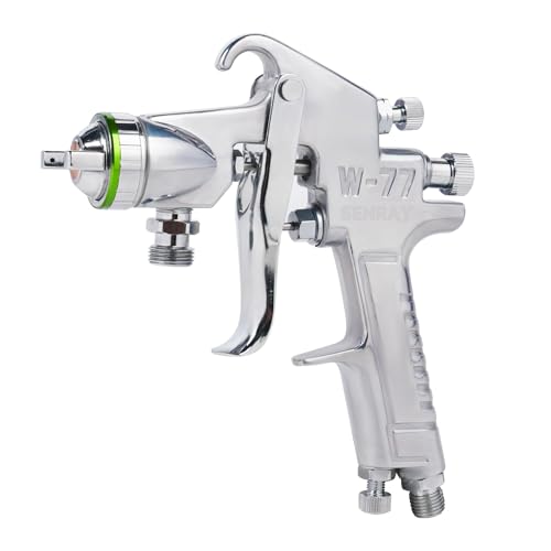Pressure Feed Air Spray Paint Gun, Pressure Pot Paint Sprayer Without Cup - 2.0mm Nozzle - size: 2.0mm