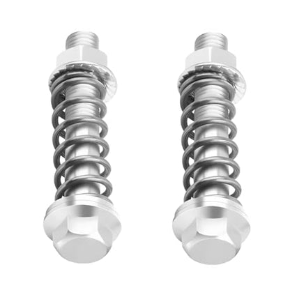 2PCS Car Exhaust Manifold Bolts, M10 × 1.25 Vehicle Flange Screws Flange Exhaust Bolts and Nuts Kit with Springs, Automotive Muffler Studs Replacement, Universal for SUV RV Truck - size: M10 × 1.25