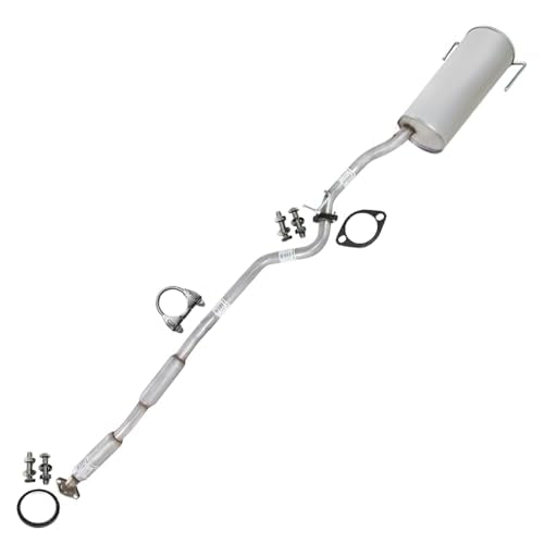 Northeastern Exhaust Stainless Steel Resonator and Muffler Kit Compatible for 2000-2004 Subaru Legacy 2.5L Sedan, Free Gasket, Clamp and Bolts and Nuts Included