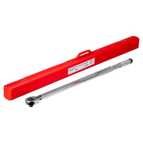 OEMTOOLS 25688 3/4 Drive Socket Torque Wrench, Ratchet Click Style, 100-600 Ft/Lb., 135.5 - 813.5 Nm, Accurate to +/-4%, 43 Inches Long - color: Chrome, size: 3/4" Dr. 100-600 Ft/Lbs