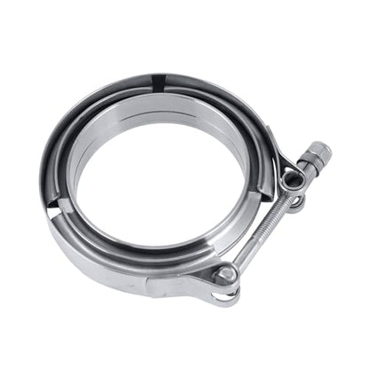 3.5" V Band Clamp w/Flange 2PCS Stainless Steel For Turbo Exhaust Downpipes - size: 3.5"