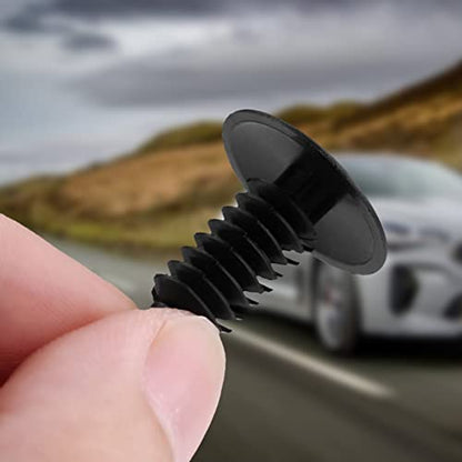 Fastener Rivet Clips, Car Push Retainer Clips, 100Pcs Universal Nylon Car Door Trim Bumper Screws Fastener Plastic Clips
