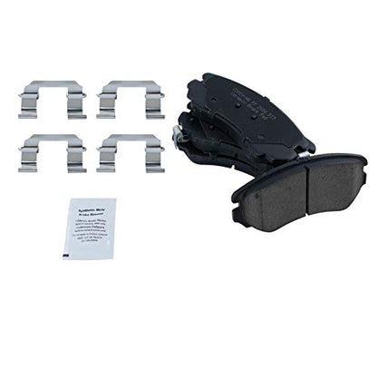TRQ Front and Rear Brake Pad and Rotor Set Ceramic Vented Solid Rotors - style: BKA11105