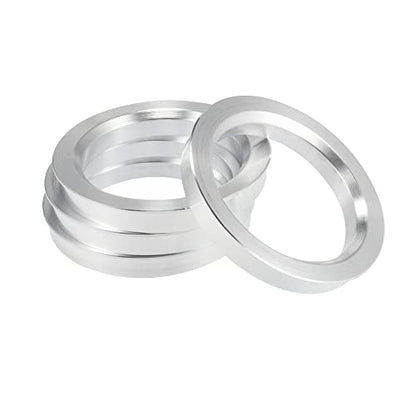 X AUTOHAUX 4pcs OD 72.6mm to ID 56.1mm Aluminium Alloy Hub Centric Rings - size: 56.1mm