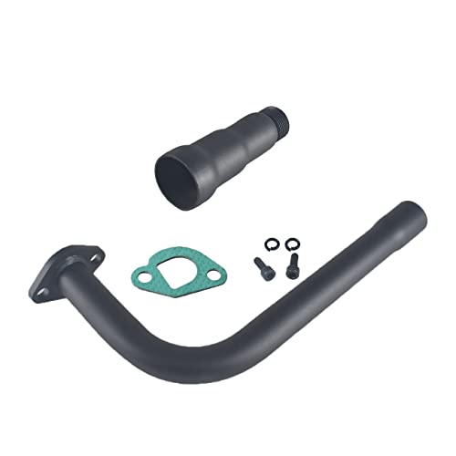Black 3 Stage Exhaust Header Pipe For Predator 212cc 196cc 6.5HP