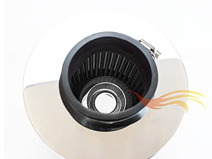 Short Ram Intake Kit for 00-06 E53 X5 3.0L/4.4L/4.6L/4.8L (Black) - color: Black