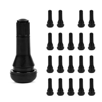 20PCS TR413 Tire Valve Stems, Rubber Snap-in Valve Stem, Tubeless Valve Stem Replacement for Standard 0.453" Rim Hole, Universal for Cars, Auto, SUV, ATV, Lawn Mower, Truck