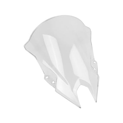 Motorcycle 18.4" Windscreen Windshield Replacement for Kawasaki Ninja500 Ninja 500 SE 2024 2025 2026 PC Windscreen Double Bubble (Transparent) - color: Transparent