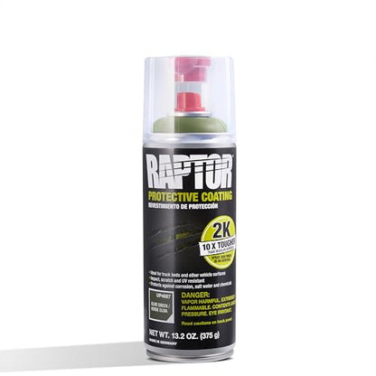 RAPTOR 2K Bedliner Aerosol, Protective Coating, 13.2 OZ - color: Olive Green