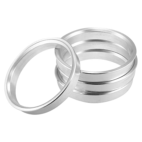 X AUTOHAUX 4pcs OD 63.4mm to ID 57.1mm Aluminum Alloy Hub Centric Rings