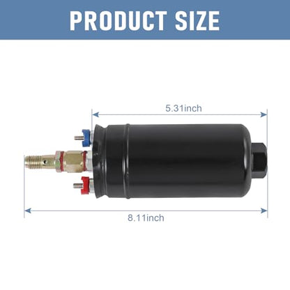 External Inline Fuel Pump Electric 300LPH High Flow 12V 0580254044 044