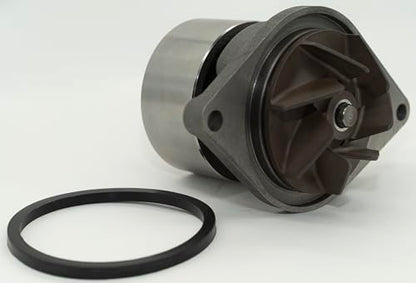 Direct Fit A77703 Water Pump for Case - Diesel Tractor - Coolant Pump with Pulley and Gasket (O-Ring) - Primed, Painted - Meets or Exceeds OEM Spec