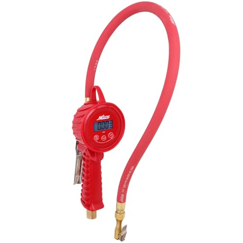 Milton 555e: Precision Digital Tire Inflator, Air Pressure Gauge, Grip-Head Air Chuck, 20" Hose, 1/4" Npt, W/Extreme ± 0.1& Accuracy, 10-120 Psi