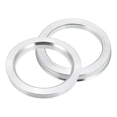 X AUTOHAUX 4pcs OD 83.1mm to ID 65.1mm Aluminium Alloy Car Hub Centric Rings Wheel Bore Center Spacer - size: 65.1mm