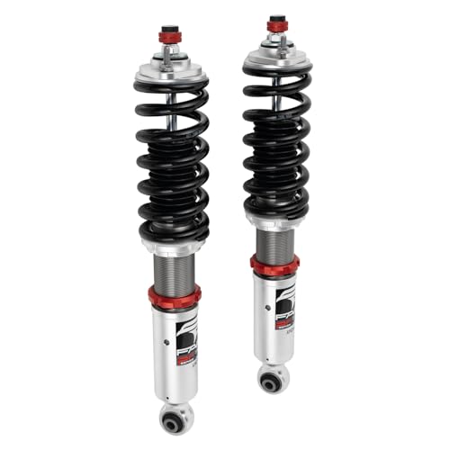 FAPO PF Coilovers for BMW 3 Series E46 1997-2006 Rear Integrated Non-M, 32-way Damping Adjustable Height Adjustment Upgraded Mono-Tube Lowering Suspension Coil Spring Shock Strut Kits