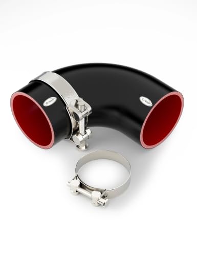 90 Degree Elbow Coupler ID 4 Inch 5-ply Silicone Hose&Clamp,3.5"Leg Length - size: 5-Ply ID 4 Inch