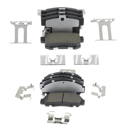 D536 D787 8pcs Front & Rear Ceramic Brake Pads Kits 2001-2003 For Acura CL, 1999-2004 For Acura RL, 1999-2008 For Acura TL - style: D536-D787