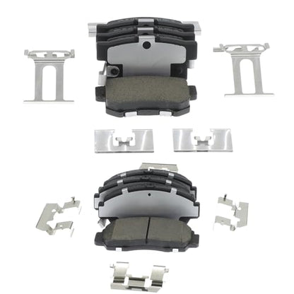 D536 D787 8pcs Front & Rear Ceramic Brake Pads Kits 2001-2003 For Acura CL, 1999-2004 For Acura RL, 1999-2008 For Acura TL - style: D536-D787