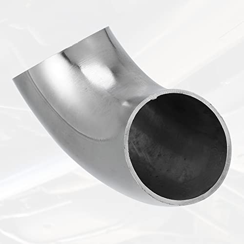X AUTOHAUX 2pcs OD 1.5 Inch 90 Degree Mandrel Bend Elbow SS304 - size: 1.5"