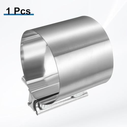 HARFINGTON Exhaust Clamp 3.66" Stainless Steel Lap Joint Band Clamp Exhaust Pipes Connection with M10x55 Screws for Car Muffler Elbow Pipes - size: 3.66 inch