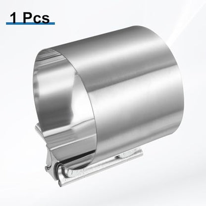 HARFINGTON Exhaust Clamp 3.66" Stainless Steel Lap Joint Band Clamp Exhaust Pipes Connection with M10x55 Screws for Car Muffler Elbow Pipes - size: 3.66 inch