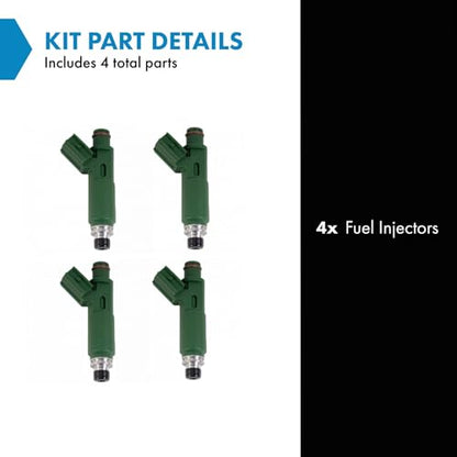 TRQ Fuel Injector Set - style: FIA60388