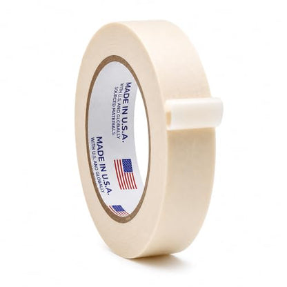 WOD MT5 Utility Grade Masking Tape, 1 inch x 60 yds. for Home or Office air-Dry Painting, Labeling, & Packing. Leaves no Residue - size: 1 inch, style: Roll