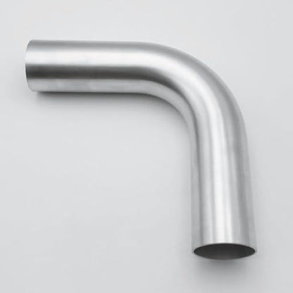 AC PERFORMANCE 1.75" 90° Degree Aluminum Elbow Intercooler Air Intake Tube - color: Silver 90, size: 1.75" (45mm)