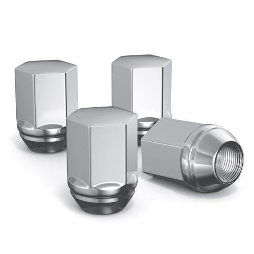 MIKKUPPA M14x1.5 Lug Nuts, Replacement for Chevy Dodge Chrysler OEM Wheel - color: Silver, size: 4PCS - Short Style