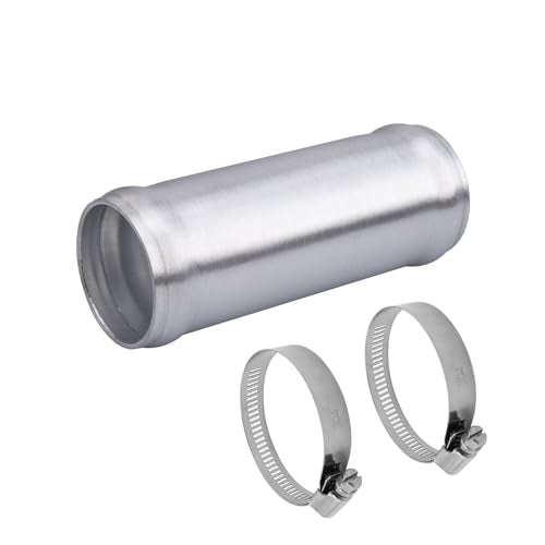 AC PERFORMANCE OD 1.5" Aluminum Tube Hose Joiner with Clamps - size: 1.5" (38mm)