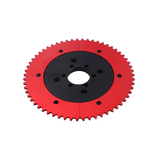 Universal 35 Chain 59T Split Sprocket with Adapter for Predator 212cc 196cc 79cc Go Kart Mini Bike CT200U-EX CT200U BT200X CT100U MB200 MBX11 Motorcycle Black - size: 59 tooth, style: Black