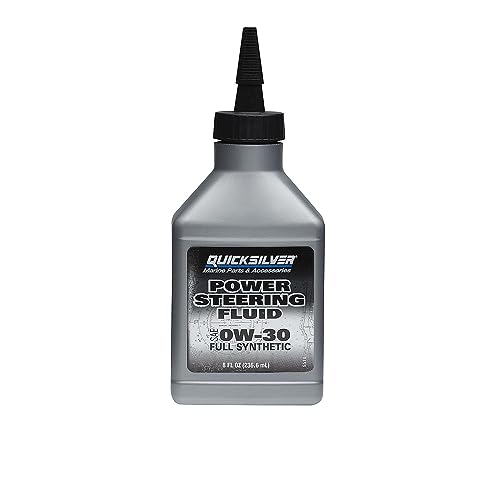 Quicksilver 858076Q01 Full Synthetic Power Steering Fluid for Marine Steering Systems, 8 oz