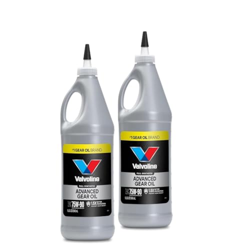 75W-90 Full Synthetic Gear Oil – 2 Quarts (1,892 ml / 64 fl oz) – High-Performance Axle & Differential Fluid – Hypoid & Limited-Slip Compatible – Value 2-Pack Protection