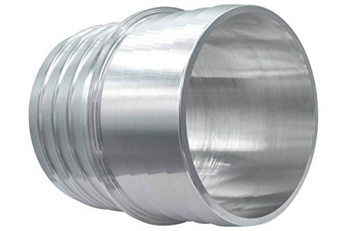 ICT Billet 2" to 2" Inch Hose Barb Splice Coupler Repair Mend Fitting Adapter Connector Radiator Coolant Intercooler Heat Exchanger Fluid Designed & Manufactured in USA Bare Aluminum AN627-32A