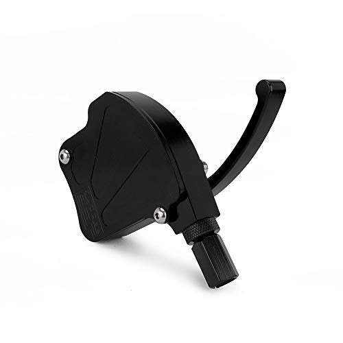 AnXin ATV Thumb Lever Control Throttle Housing Assembly Universal 7/8" CNC for Raptor 700 King Quad KFX450R Banshee 350 Warrior 350 YFZ450 Sportrax 450 TRX250R TRX450R ATV Quad Black