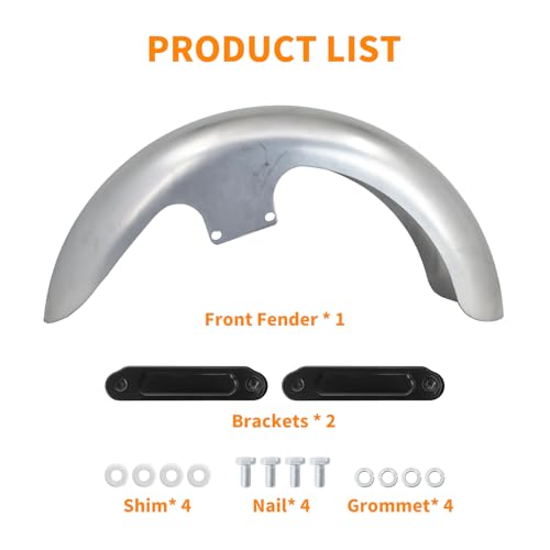 19 inch Front Fender Mudguard Fit For Harley Touring Road King FLHR Electra Glide FLHT Street Glide FLHX 2024-2025 CVO Road Glide 2023.5-2025 Unpainted - style: Unpainted 19inch 2024-2025